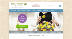 Desktop Screenshot of dianesflowersandgifts.com